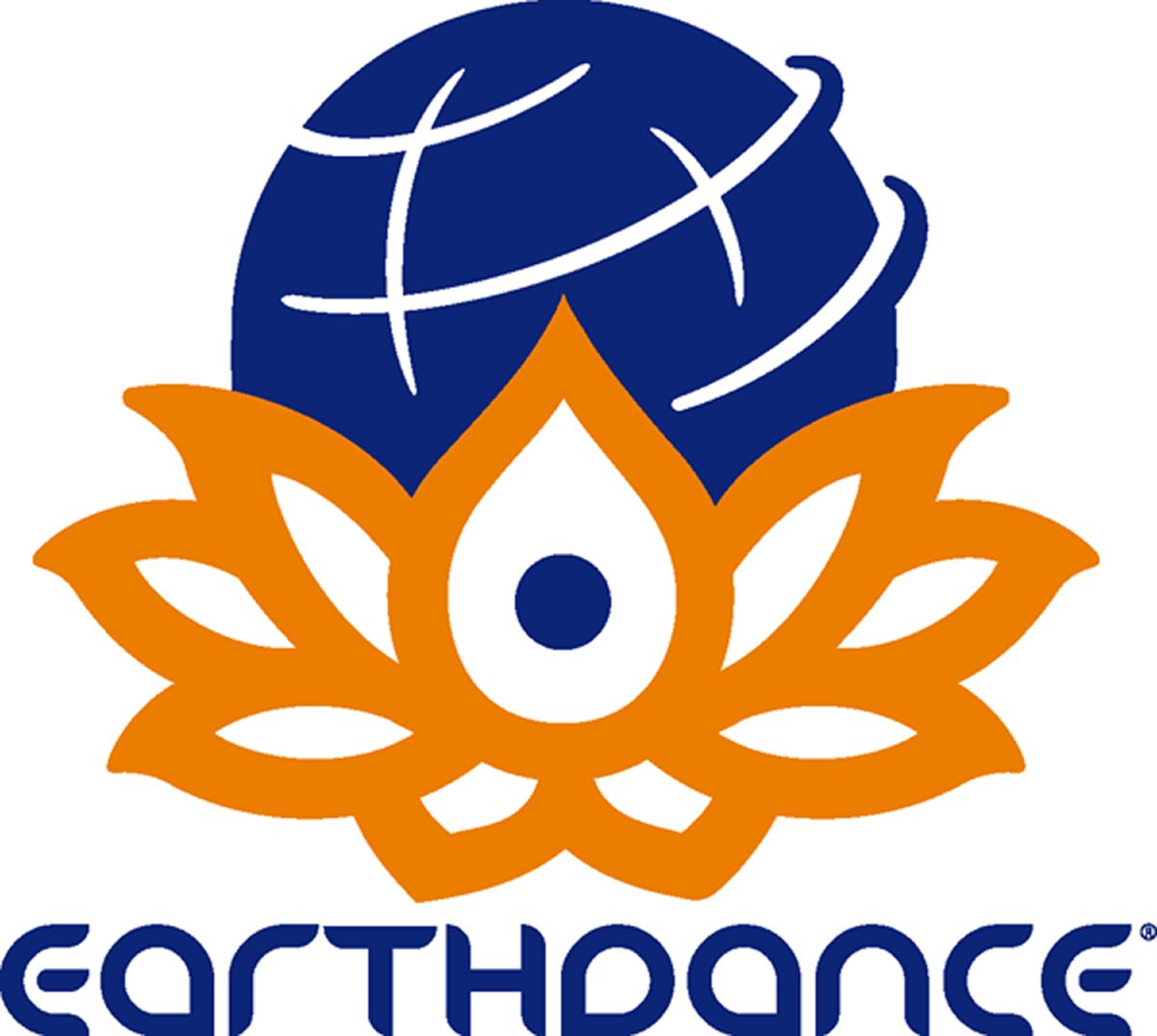 Le logo d'Earthdance, le lotus et le globe.